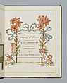 Language of Flowers, Kate Greenaway (British, London 1846–1901 London), Illustrations: color wood engraving