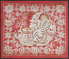 Devotional featuring Saint Mary Magdalene in the Desert, Anonymous, French, 18th century French, Painted and gilt cut paper