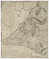 A Plan of the City of New-York & its Environs, to Greenwich, on the North, or Hudsons River, and to Crown Point on the East, or Sound River, Shewing the Several Street, Publick Buildings, Docks, Fort, & Battery, with the true Form & Course of the Commanding Grounds with and without the Town, Survey'd in Winter 1766-66 [The Montresor Plan], Peter Andrews  British, Etching and engraving; first state