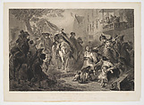Triumph of Patriotism– Washington Entering New York, 25 November 1783, Alexander Hay Ritchie  American, born Scotland, Mixed method engraving