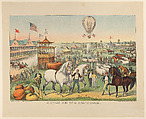 A Great Fair on a Grand Scale, Currier & Ives  American, Lithograph, printed in color