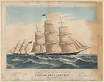Clipper Ship "Contest", Frances Flora Bond Palmer  American, born England, Hand-colored lithograph