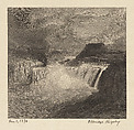 Great Shoshone Falls, Idaho, Elbridge Kingsley  American, Engraving