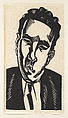 Head [Rupert Doone], Edward Alexander Wadsworth  British, Woodcut