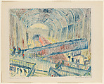 Sloane Square Station, Cyril E. Power  British, Monotype