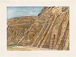Temples at Abu Simbel, Philip Pearlstein American, Sugar-lift aquatint with roulette