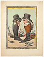A Pair of Polished Gentlemen, James Gillray British, Hand-colored etching