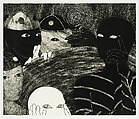Untitled, Belkis Ayón Cuban, Collagraph