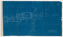 First Floor Plan, Mr. F.W. Little Summer Dwelling, Minneapolis, Minnesota, Frank Lloyd Wright  American, Blueprint