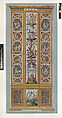 Pilaster: The Four Seasons, from "Loggie di Rafaele nel Vaticano", Giovanni Volpato  Italian, Engraving with hand coloring