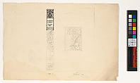 Design for a book binding for "Aurora Leigh" by Elizabeth Barrett Browning, Bertram Goodhue  American, Graphite and black ink