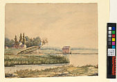 River Landscape, Louis Grube  American, Watercolor