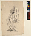 The portrait was not there, for "The Picture on the Wall" by Thomas W. Steep, William James Glackens  American, Pen and ink over graphite