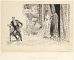When Poverty Comes in at the Door, Love Flies Out the Window, Charles Dana Gibson  American, Pen and ink