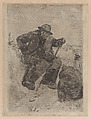 The Exhausted Ragpicker, Jean-François Raffaëlli  French, Etching, drypoint, aquatint and spit bite