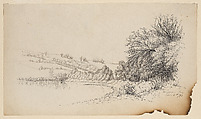 Dingman's Ferry, August 5th, 1873, Virginia Granbery American, Graphite, ink