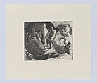 Unguarded, Samson & Delilah, from "Rebel Women from the Apocrypha", Marcelle Hanselaar  Dutch, Etching and aquatint