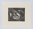 Temptation, Potiphar's Wife, from "Rebel Women from the Apocrypha", Marcelle Hanselaar  Dutch, Etching and aquatint