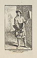 Plate 7[r]: Parmesan cheese vendor, Georg Martin Preissler  German, Etching