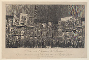 Vue des Ouvrages de Peinture des Artistes Vivants Exposés au Museum Centrale des Arts en l'An VIII de la Republique Françoise, Antoine Maxime Monsaldy  French, Etching