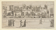 Vue du Salon de l'An VIII, Antoine Maxime Monsaldy  French, Etching