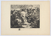 Bataille de Taillebourg, Charles-Albert Waltner French, Etching