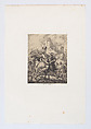 The Abduction of Rebecca, Edmond Hédouin French, Etching on chine collé