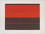 Red, Open Strings, Jennie C. Jones American, Monotype