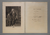 Title Page: Aedes Walpolianae, or a Description of the Collection of Pictures at Houghton Hall in Norfolk, the seat of the Right Honorable Sir Robert Walpole, Earl of Orford, Horace Walpole, 4th Earl of Orford British, Pen and ink