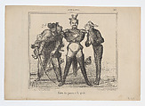 Between War and Peace, from 'News of the day,' published in Le Charivari, December 29, 1855, Honoré Daumier French, Lithograph on newsprint; second state of two