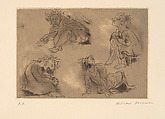 Homage à Marie, Miriam Beerman  American, Etching; proof