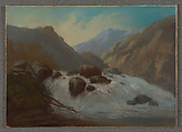 Mountain Torrent, Elisabeth Louise Vigée Le Brun French, Pastel on paper mounted on cardboard