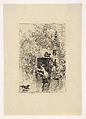A Downpour on the Boulevard des Italiens, Edmond Morin  French, Etching
