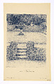 The Porch, Henri Le Sidaner French, Lithograph printed in violet ink