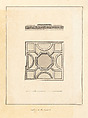 Ceiling to the Cabinet, Houghton Hall, Norfolk, Isaac Ware British, Pen and black Ink