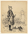 Bismarck and Liberty, Thomas Nast American, born Germany, Pen and ink
