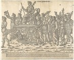 Caesar riding on his chariot, from 'The Triumph of Caesar', Jacob of Strasbourg (Italian School, born Alsace, active Venice, 1494–1530), Woodcut