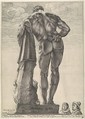 Farnese Hercules, Hendrick Goltzius (Netherlandish, Mühlbracht 1558–1617 Haarlem), Engraving