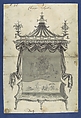 Chinese Sopha [Sofa], in Chippendale Drawings, Vol. I, Thomas Chippendale (British, baptised Otley, West Yorkshire 1718–1779 London), Black ink, gray wash