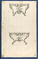 Sideboard Tables, in Chippendale Drawings, Vol. I, Thomas Chippendale (British, baptised Otley, West Yorkshire 1718–1779 London), Black ink, gray ink, gray wash