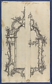Pier Glass Frames, in Chippendale Drawings, Vol. I, Thomas Chippendale (British, baptised Otley, West Yorkshire 1718–1779 London), Black ink, gray ink, gray wash