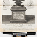 Vasi, candelabri, cippi, sarcofagi, tripodi, lucerne, ed ornamenti antichi disegnati ed incisi dal Cav. Gio. Batt. Piranesi, Vol. I (Vases, candelabra, grave stones, sarcophagi, tripods, lamps, and ornaments designed and etched by Cavalieri Giovanni Battista Piranesi), Giovanni Battista Piranesi (Italian, Mogliano Veneto 1720–1778 Rome), Etching