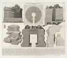 Plan of the Mausoleum of Caecilia Metella, wife of the Triumvir Marcus Crassus..., tome 3, tavola 49 from "Le Antichità Romane" (Roman Antiquities), Giovanni Battista Piranesi  Italian, Etching