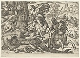 Bear Hunt, from "Hunting Scenes VI", Antonio Tempesta  Italian, Etching