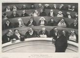 Le ventre législatif:  Aspect des bancs ministériels de la chambre improstituée de 1834, Honoré Daumier (French, Marseilles 1808–1879 Valmondois), Lithograph
