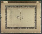 Sieben Gegenden aus Salzburg und Berchtesgaden Geordnet nach den sieben Tagen der Woche, verbunden durch zwey allegorische Blätter (Seven Places in Salzburg and Berchtesgaden, Arranged According to the Seven Days of the Week), (Johann Heinrich) Ferdinand Olivier (German, Dessau 1785–1841 Munich), Lithographs printed in gray and again with a light beige tone stone mounted on painted and gilt board with attached titles printed on brown paper. Printed portfolio with green ribbons.