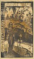 Delightful Land, Paul Gauguin (French, Paris 1848–1903 Atuona, Hiva Oa, Marquesas Islands), Woodcut printed in color on wove paper, lined in silk