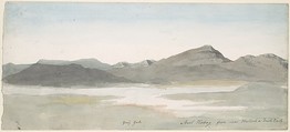 Craig Goch, Moel Hebog, North Wales, Cornelius Varley British, Watercolor over graphite