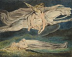 Pity, William Blake  British, Relief etching, printed in color and finished with pen and ink and watercolor