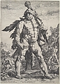 The Great Hercules, Hendrick Goltzius  Netherlandish, Engraving